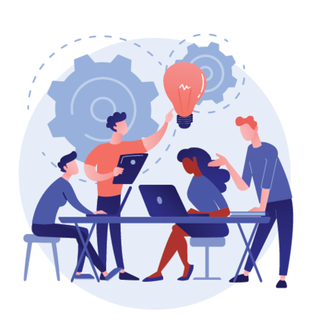 Projektteam in Aktion